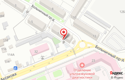 Чистый дом в Больничном проезде на карте