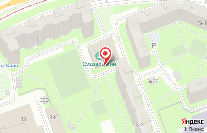 Ракурс на Суздальском проспекте на карте