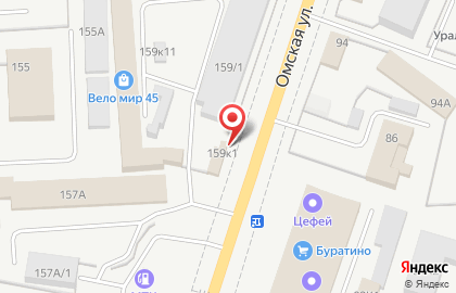 Торговая фирма на Омской улице на карте