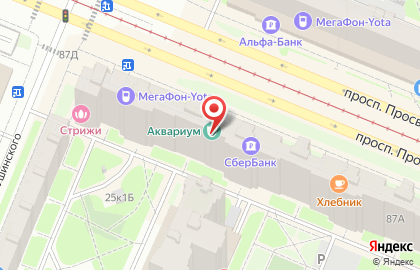 Музыкально-драматический театр Аквариум на Гражданском проспекте на карте