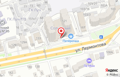Кафе Echte Döner на улице Лермонтова на карте