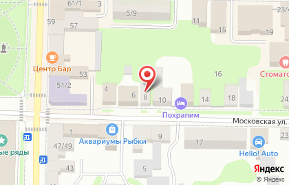 Страховая компания Росгосстрах на Московской улице на карте