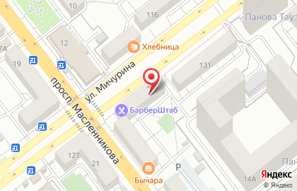 Магазин разливного пива Жигулёвское на проспекте Масленникова на карте