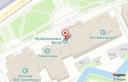 Музей восковых фигур в Санкт-Петербурге на карте