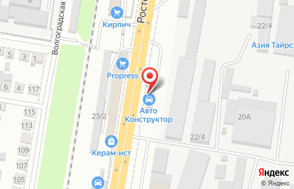 Торгово-монтажная фирма ОптимРУС на ​Ростовском шоссе на карте