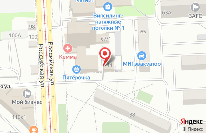 Азимут в Челябинске на карте