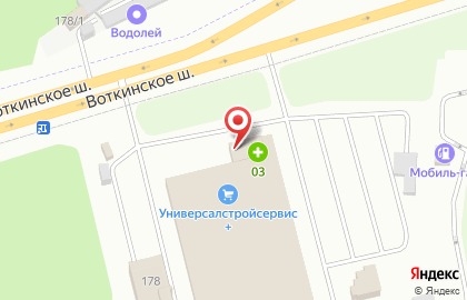 Аверс на Воткинском шоссе на карте