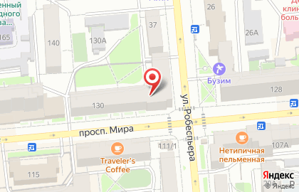 Банкомат Банк ВТБ 24, филиал в г. Красноярске на проспекте Мира, 130 на карте