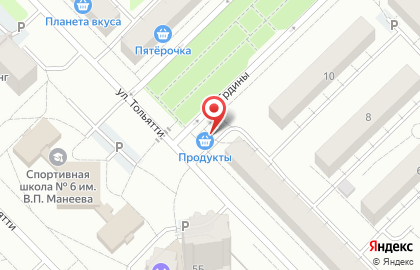 Киоск фруктов и овощей в Центральном районе на карте