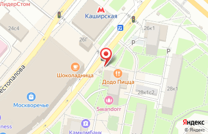Служба курьерской доставки СберЛогистика в Москворечье-Сабурово на карте