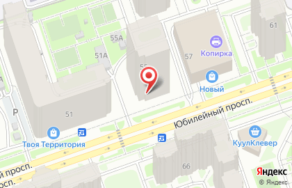 10А, микрорайон, ГК Центрстрой на Юбилейном проспекте на карте