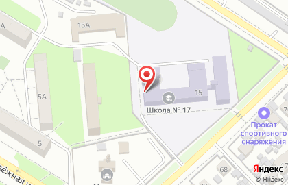 Основная общеобразовательная школа №17 в Новокуйбышевске на карте