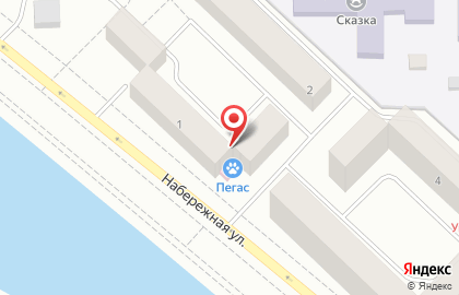Ветеринарная клиника Пегас на Набережной улице на карте