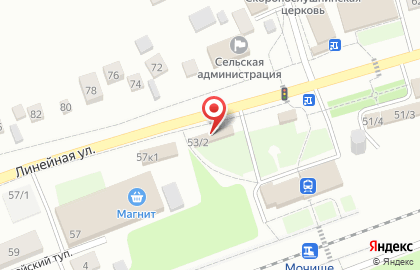 Продуктовый магазин Фасоль на Линейной улице на карте