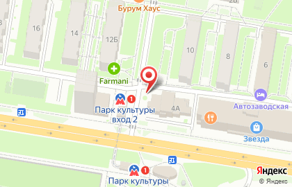 Киоск по продаже хлебобулочных изделий на улице Молодежный на карте