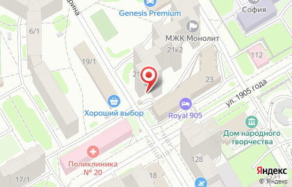 Медицинский центр Биовэр на Площади Гарина-Михайловского на карте