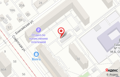 Автомат по продаже воды Vodorobot на Енисейской улице на карте