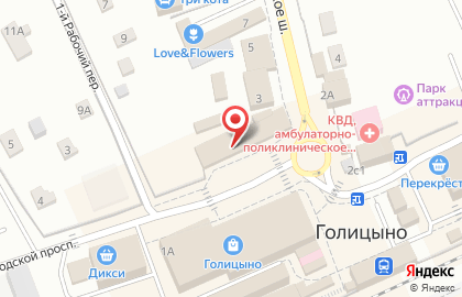 Хозяйственный магазин Подсолнух на Заводском проспекте в Голицыно на карте