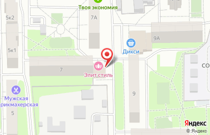 Продовольственный магазин Вкусный на карте