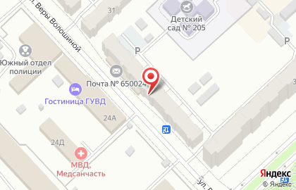 Салон красоты Шадэ на улице Веры Волошиной на карте