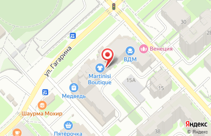 Магазин КастрЮЛЬКИ на улице Гагарина на карте