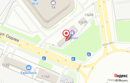 Остров на улице Седова на карте