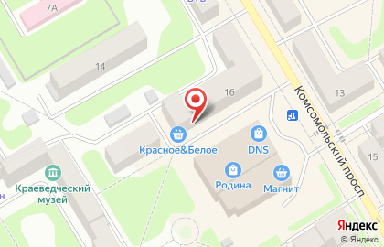 Магазин и киоск Птица на Комсомольском проспекте в Краснокамске на карте
