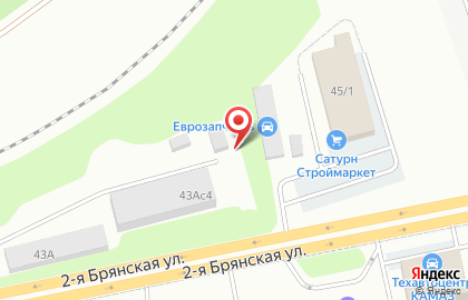 Магазин по продаже автозапчастей Еврозапчасть на карте