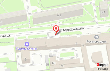 Тес на Аэродромной улице на карте