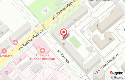 Адвокатский кабинет Обабковой Ю.В. на улице Кирова на карте