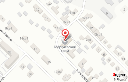 Храм святого великомученника Георгия Победоносца на Кооперативной улице на карте