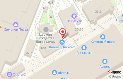 Мебельная компания Е1 на улице Ленинская Слобода на карте