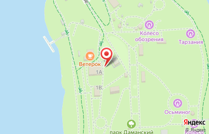 Веревочный парк Тарзания в Кировском районе на карте