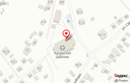Храм в честь Казанской иконы Божией Матери в Воронеже на карте