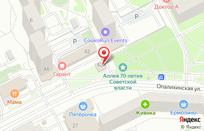 Салон цветов Элит-букет на Опалихинской улице на карте