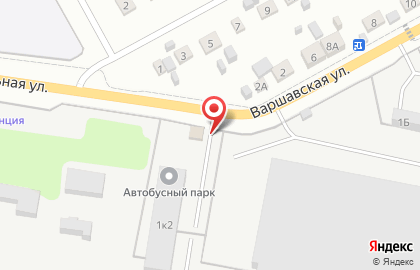 Шиномонтажная мастерская на Варшавской улице на карте
