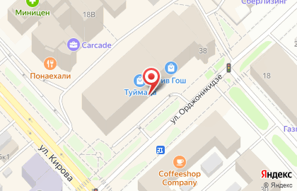 Ювелирный салон Skazka на улице Орджоникидзе на карте