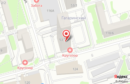 Центр Кругозор в Новосибирске на карте
