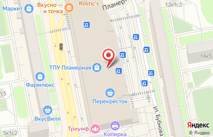 Секс-шоп Точка Любви на Планерной улице на карте