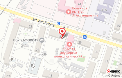 Аптека Дальфарма в Индустриальном районе на карте