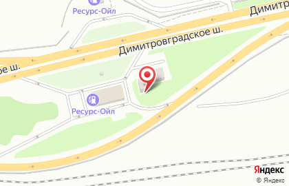 АЗС Ресурс-Ойл на Димитровградском шоссе на карте