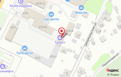 Турист в Самаре на карте