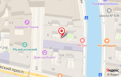 Арка на Большой Морской улице на карте