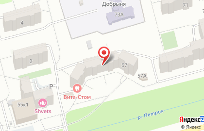 Стоматология Вита-Стом на проспекте Авиаторов на карте