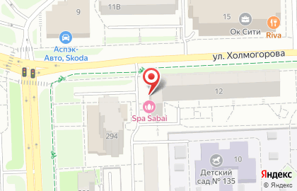 Тайский SPA-салон Sabai на улице Холмогорова на карте