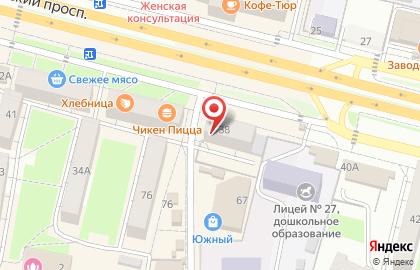 Салон связи и цифровой техники Связной в Фокинском районе на карте
