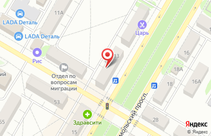 Туристическое агентство Планета ТУР на Комсомольском проспекте на карте