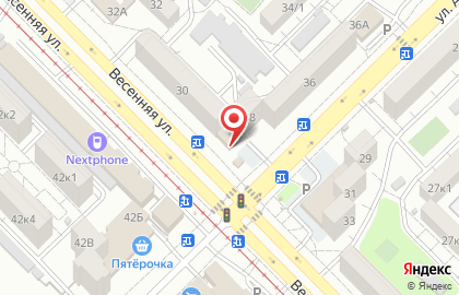Букмекерская компания Зенит на Весенней улице на карте