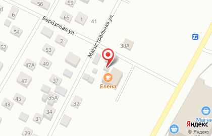 Продуктовый магазин на Берёзовой улице на карте