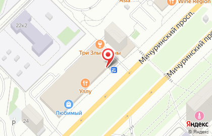 Дом текстиля Togas на Мичуринском проспекте, 22 к 1 на карте